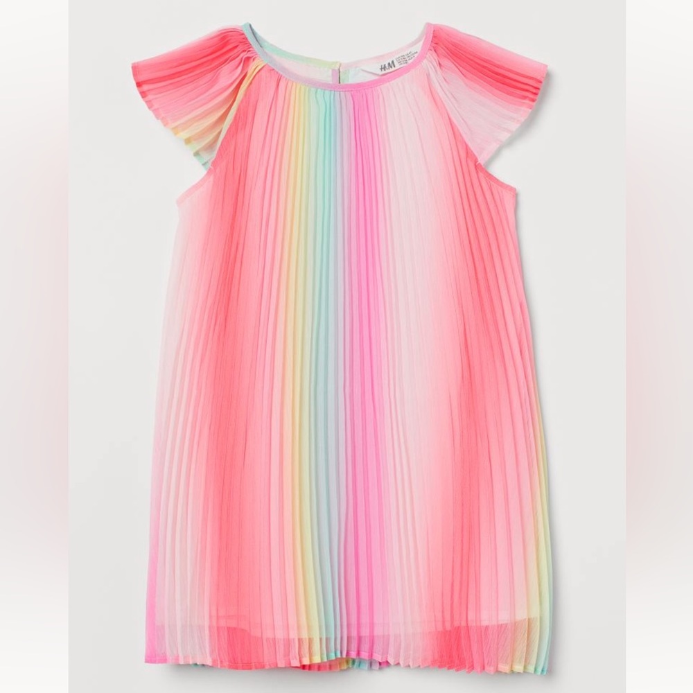 H&M pleaded ombré dress